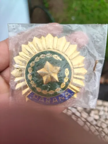Emblema Insígnia Quepe Policia Militar Parana Antigo Miltaria