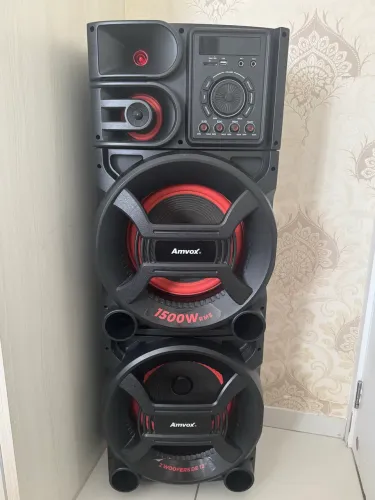 Caixa de Som Amvox 1500W RMS ? Pouco Uso | Bluetooth | Conservada 