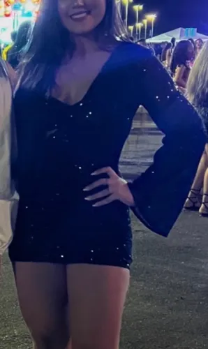 Vestido de paetê preto (2 peças)