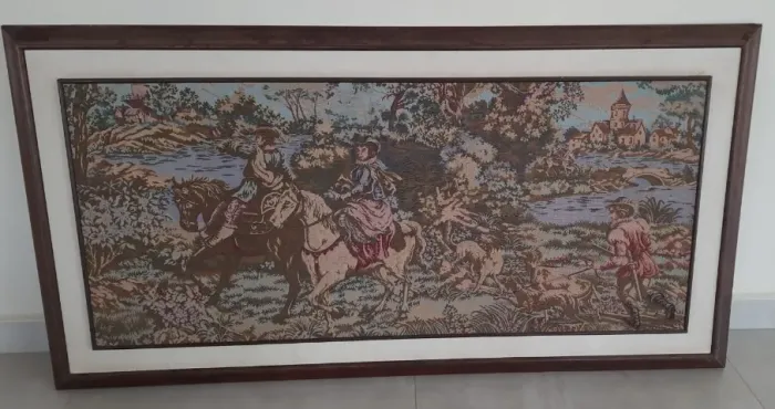 QUADRO EM TAPEÇARIA SOLDADOS