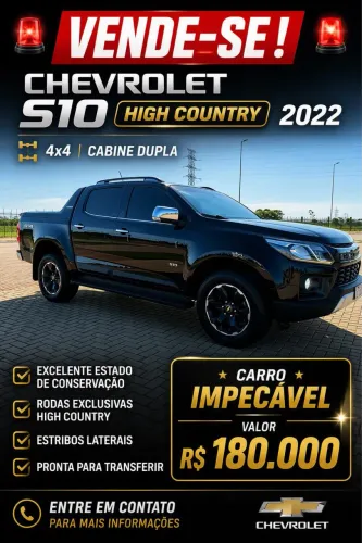 Chevrolet S10 P-up H.country 2.8 4X4 CD Dies.aut. 2022