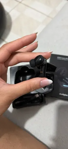 Fone Bluetooth Lenovo Thinkplus TWS Preto com Case LED