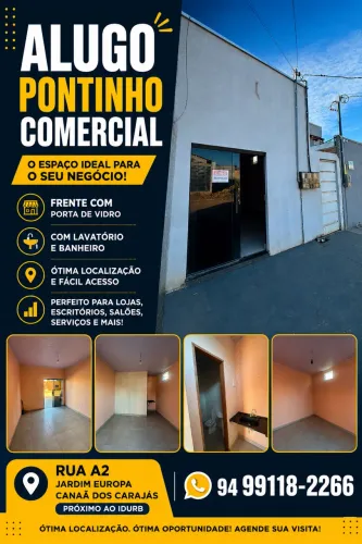 Alugo pontinho bem localizado próximo ao IDURB bairro jardim Europa em Canaã dos Carajás