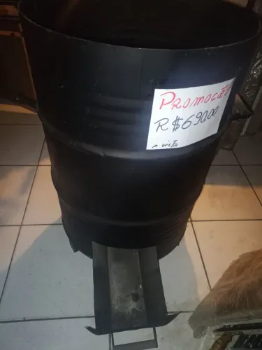 Churrasqueira bafo tambor de 200 litros 