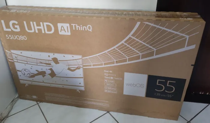 Smart TV LG UHD AI ThinQ 55"<br>Código: 55UQ80<br>Pouquíssimo uso!
