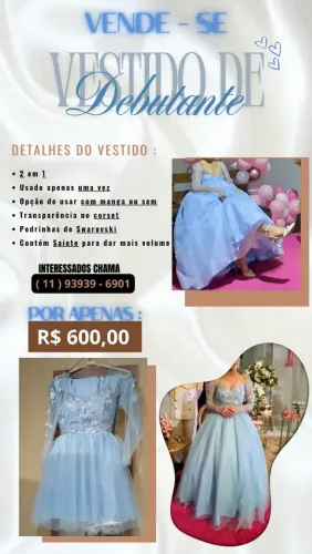 Vestido de Festa E Debutante 15 Anos