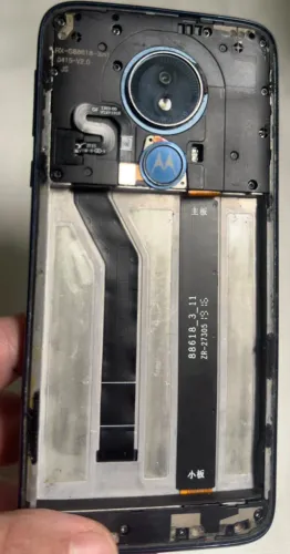 Carcaça Moto G7 Power Aro Chassi Frontal Tampa Lente (Usado)