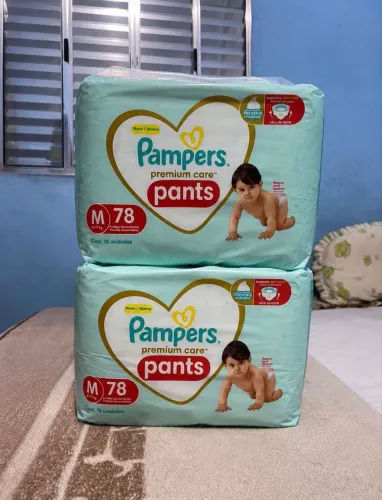 2 pacotes fraldas Pampers Premium Care Pants M - NÃO ABAIXO O VALOR!