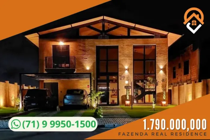 OPORTUNIDADE IMPAR! Casa de Alto Padrão na Fazenda Real Residence