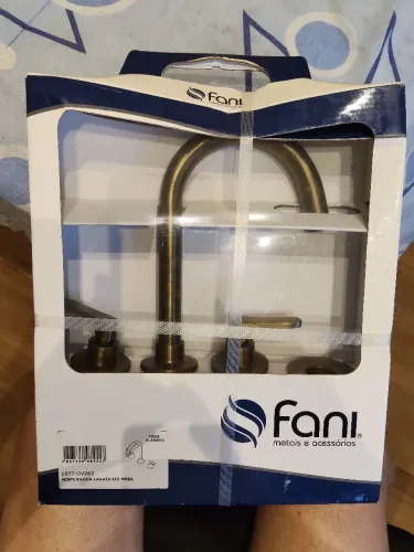 Misturador para Banheiro Túnis Clássica Gold Fani