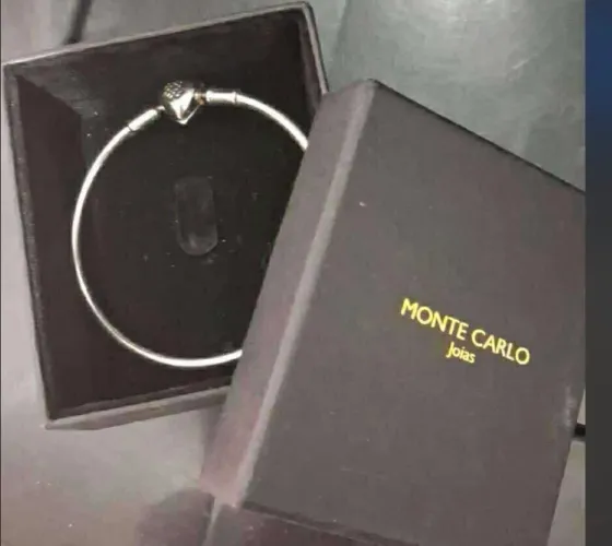 Pulseira em prata da monte carlo joias jolie