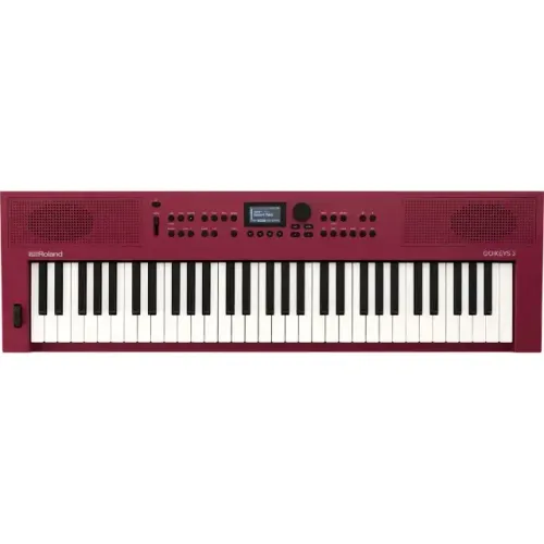 Teclado Roland GO Keys 3 Midnight Red Vermelho com 61 Teclas