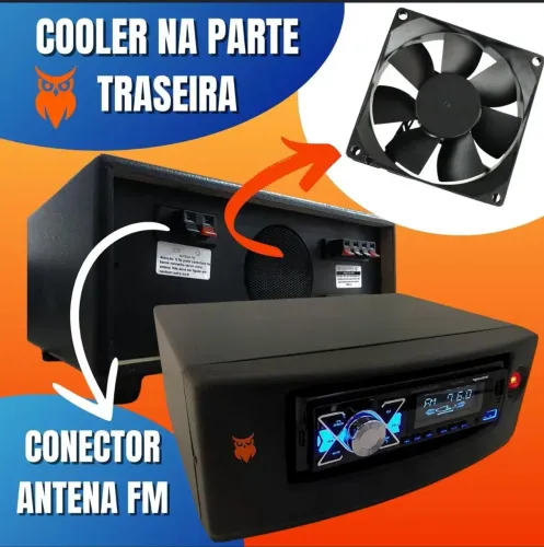 Receiver Aparelho De Som Aw240 Com Amplificador Integrado