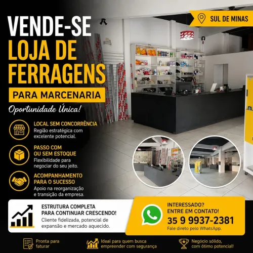 Loja de Ferragens Vendo
