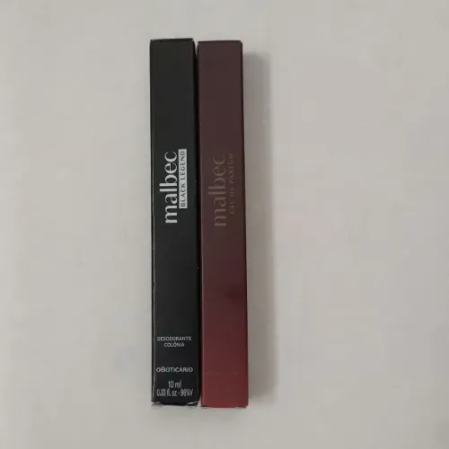 kit 2 colônias masculinas malbec black legend e eau de parfum
