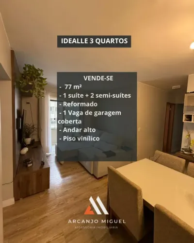 Apartamento Idealle 3 quartos 77 m2 reformado