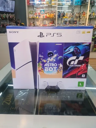 Playstation 5 slim 1tb com leitor + 2 jogos