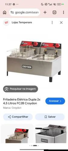 Fritadeira 2 cubas 