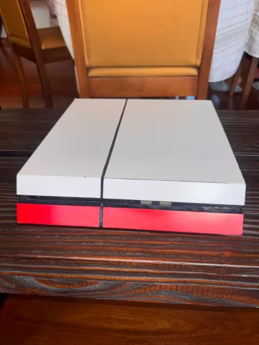 ? PS4 FAT 500GB CUSTOMIZADO BRANCO E VERMELHO