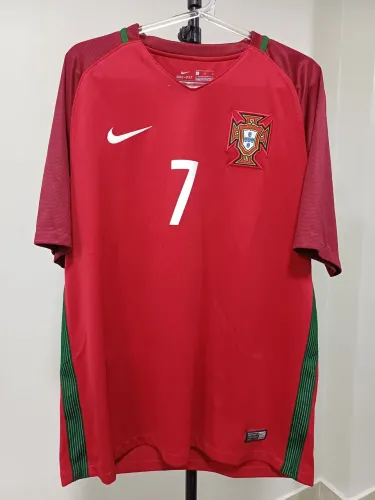 Camisa Seleção Portugal 2016 CR7 Original Nike - Tamanho L / G - Relíquia Eurocopa
