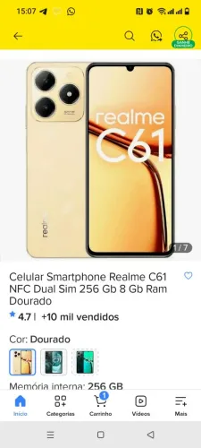 Celular disponível 
