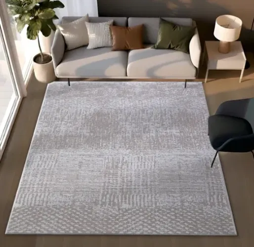 Tapete Domani Bordado Areia 60 - 1,50x2,00