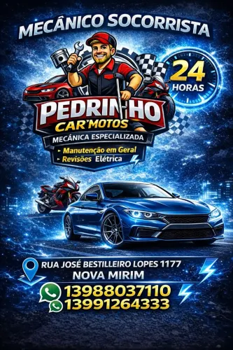 Mecânico domiciliar e socorrista de carros e motos 