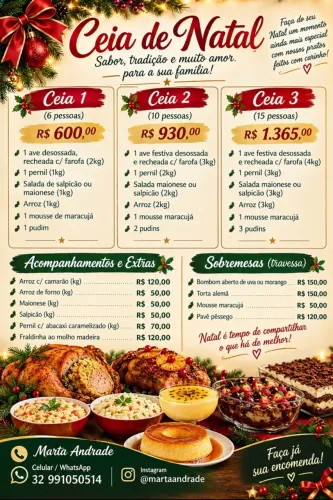 Cardápio de Natal