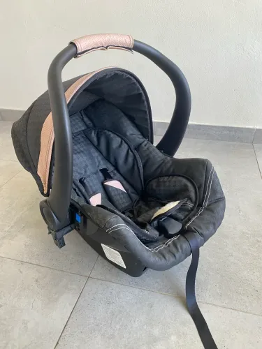 Carrinho de bebê Moisés - Rosa - Galzerano