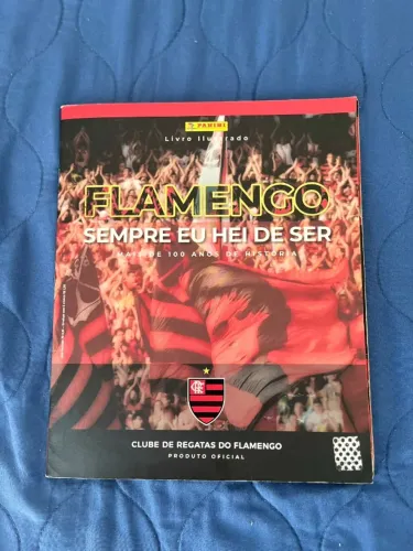 Álbum Flamengo Sempre Eu Hei de Ser Panini 90% Completo