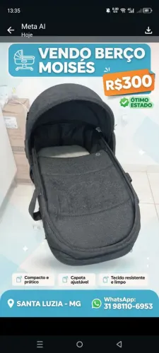 Bebê Moisés 6 mês de uso !!