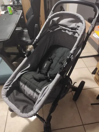 Travel System Cosco Kids, Poppy Trio, 0 A 15kg, Cinza Mescla