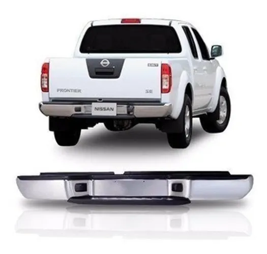 Parachoque Traseiro Nissan Frontier 2008 à 2016 - Cromado - FPI