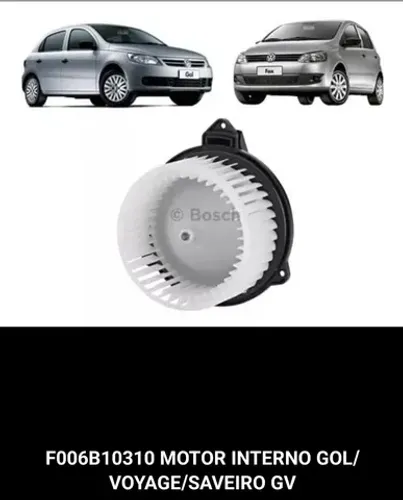 Motor ventoinha ventilador interno AR Gol Voyage Saveiro G5 Fox