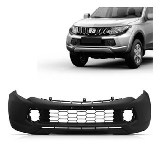 Parachoque Dianteiro Mitsubishi L200 Triton 2017 à 2020 - Preto Texturizado - TYG