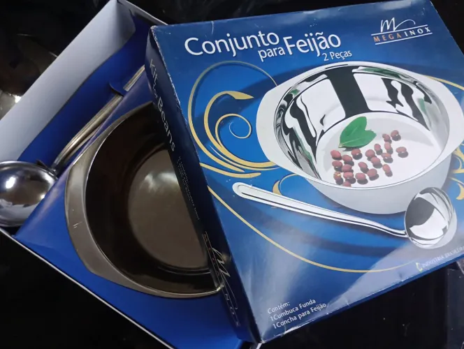 Conjunto Feijão Mega Inox 2 Peças - Novo!