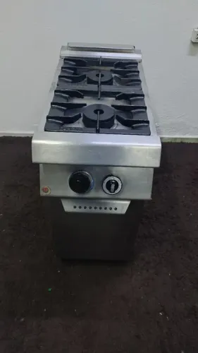 Fogão inox 02 bocas / Industrial