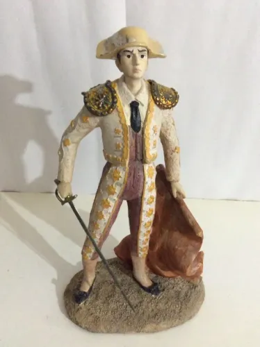 Estatua / Escultura Toureiro - Antiguidade Italiana - Decoração