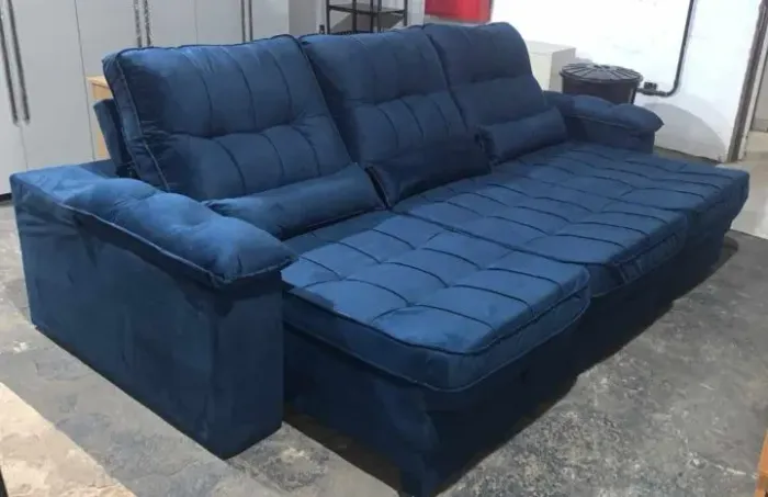 Sofá retratil reclinável NOVA COR 2,90METROS ( PROMOCAO )