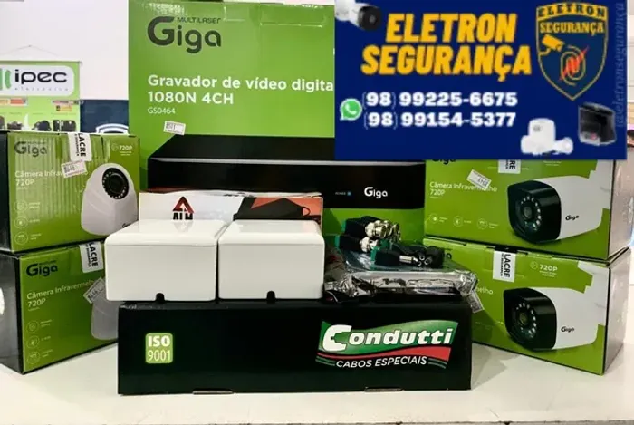 Câmeras de segurança R$ 1.600 em até 10 X SEM ACRÉSCIMO