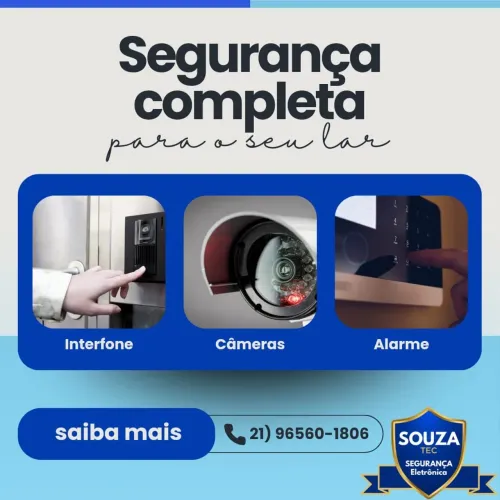 INTERFONE, CÂMERAS E ALARME 