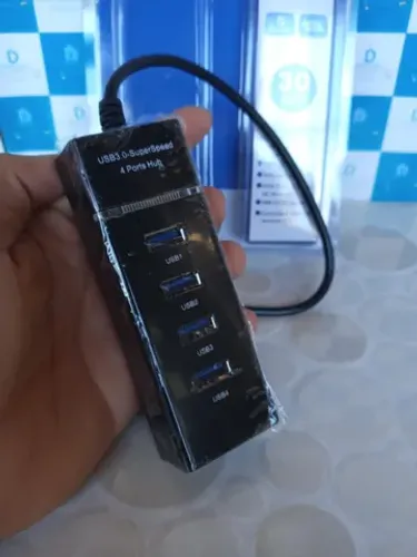 Hub Usb 3.0 Extensor 4 Portas High Speed Hd Pen Drive