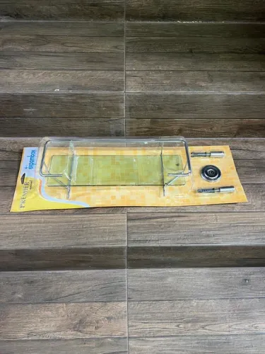 Porta shampoo quadrado com vidro 