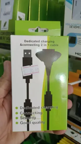 Cabo de carregamento 2 em 1 para Playstation