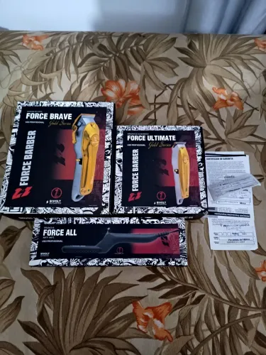 Máquina De Corte + Máquina De Acabamento + Prancha De Barba