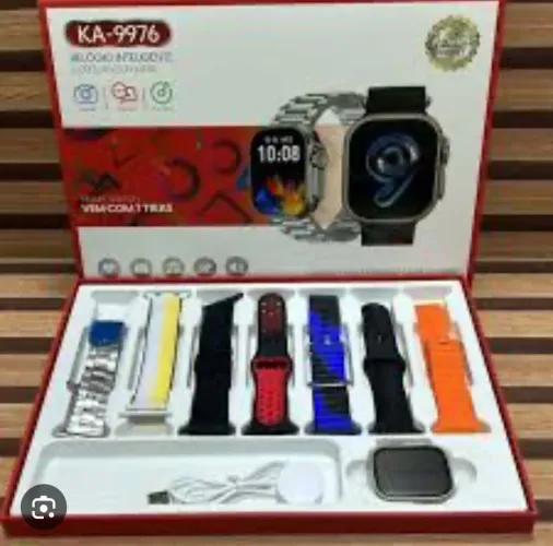 Smartwatch KA-9976 com 7 pulseiras