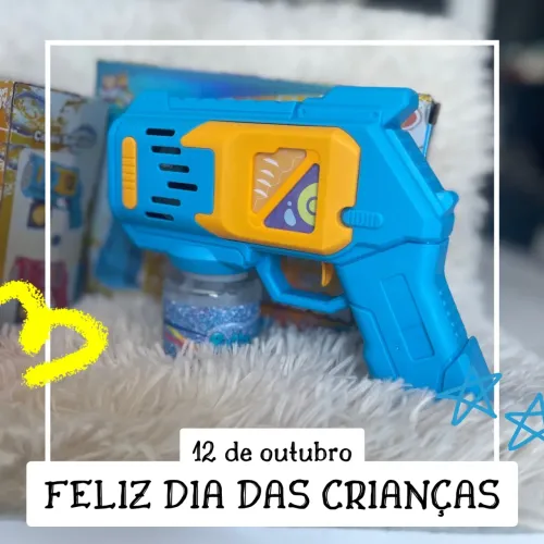 Pistola super bolhas pra meninos e mínimas 