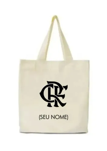 Bolsa 100% Algodão Flamengo - Personalizada seu nome