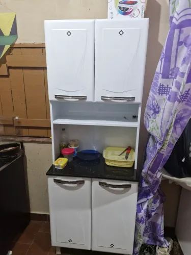 Vendo ou negócio Armário de Cozinha Branco de metal  - Novo