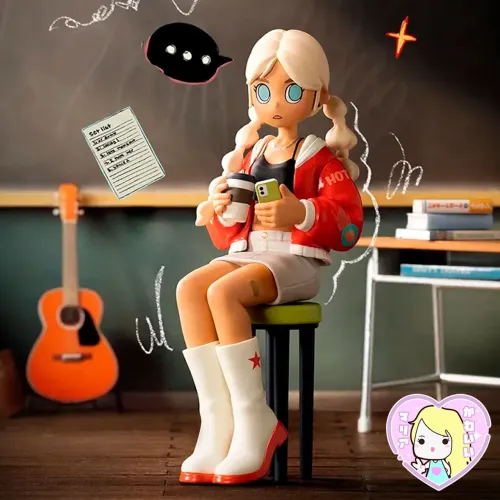 Peach Riot Rise Up [individual] - Poppy Business - Originais Pop Mart